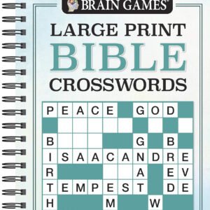 Brain Games - Large Print Bible Crosswords (Brain Games - Bible)