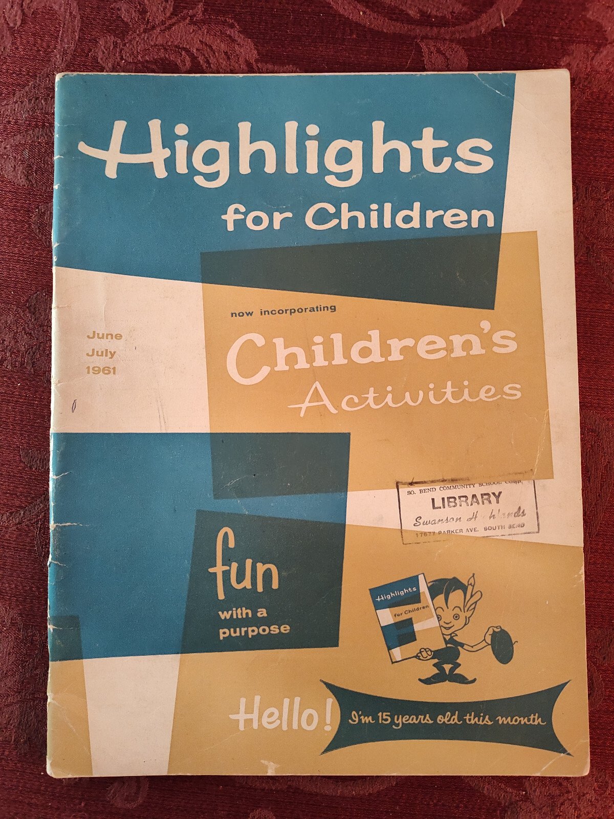 HIGHLIGHTS FOR CHILDREN Magazine June July 1961 Activities Stories Puzzles!