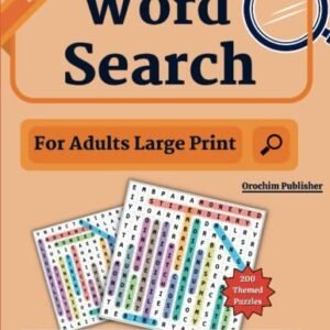 4000 BIG Word Search for Adults: Large Print (200 Themed Puzzles): Relaxing Big