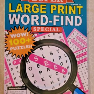Kappa Large Print Word Find Special Puzzles- Easy To Read-Current - 100+ Puzzles