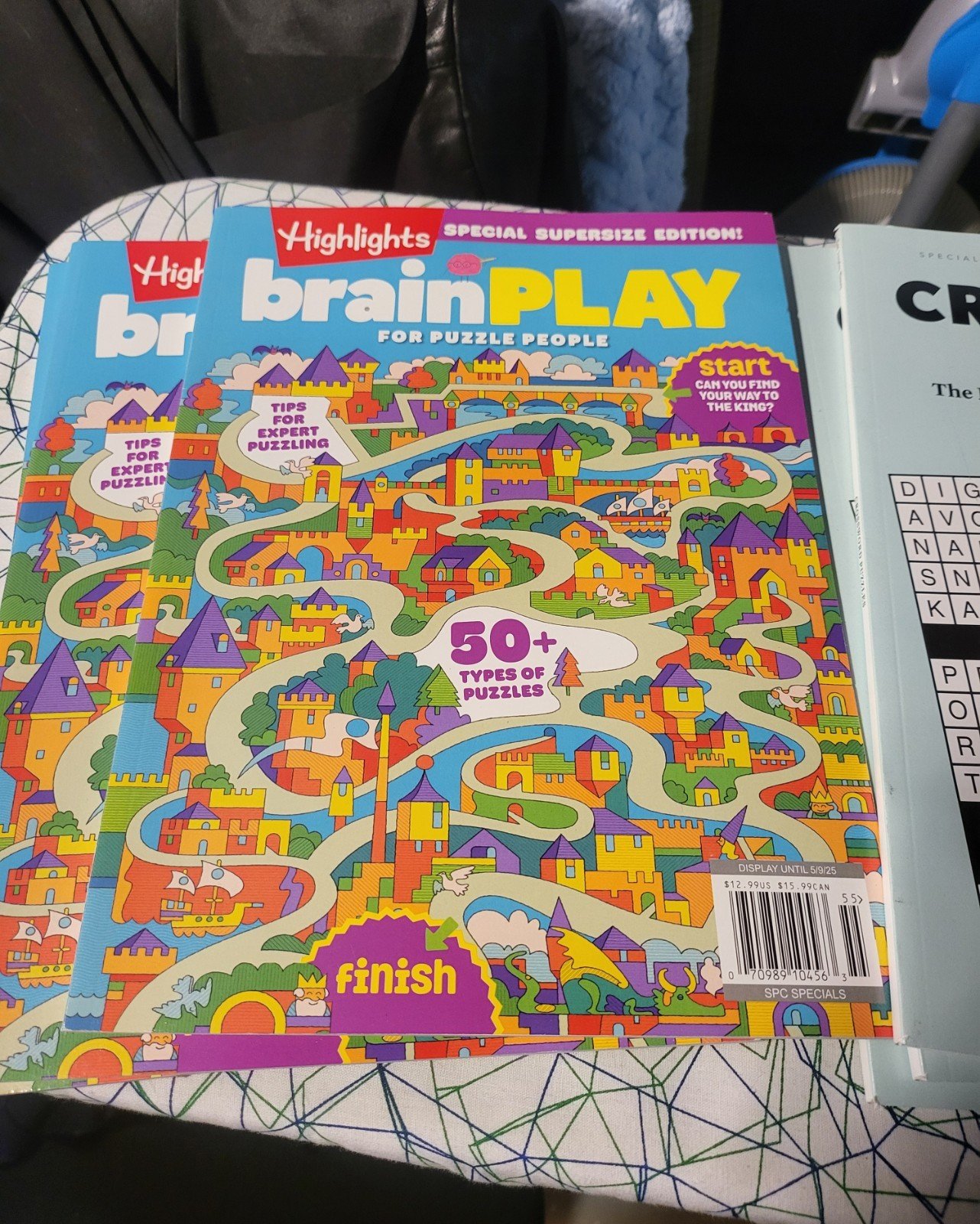 Lot of 3 Highlights and 3 Crossword Puzzle Books