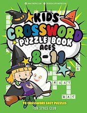 KIDS CROSSWORD PUZZLE BOOKS AGES 8-11: 90 CROSSWORD EASY By Nancy Dyer BRAND NEW