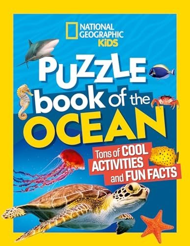 National Geographic Kids Puzzle Book of the Ocean – Paperback – GOOD