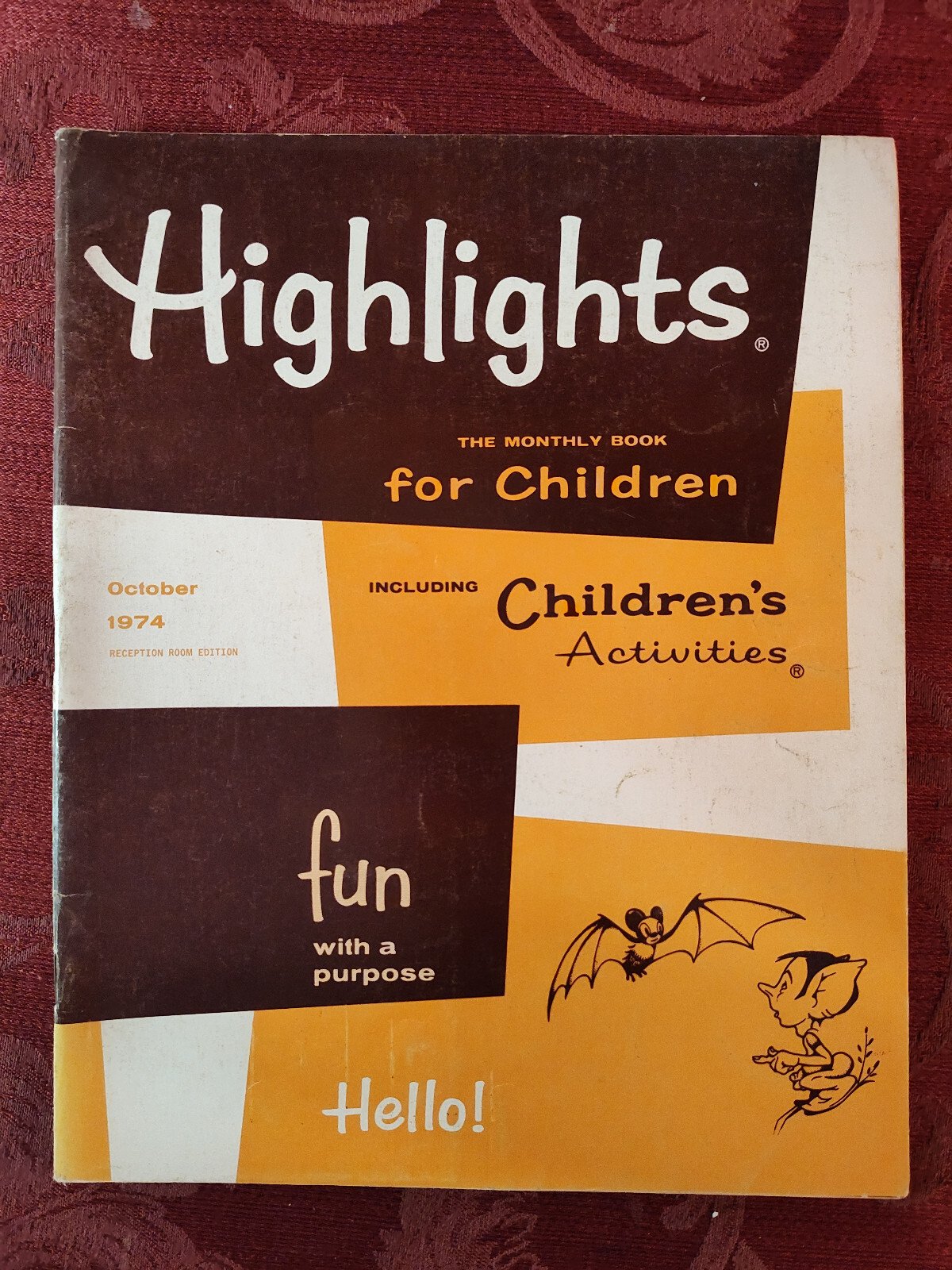 Rare HIGHLIGHTS Children’s magazine October 1974 Stories Activities Puzzles!