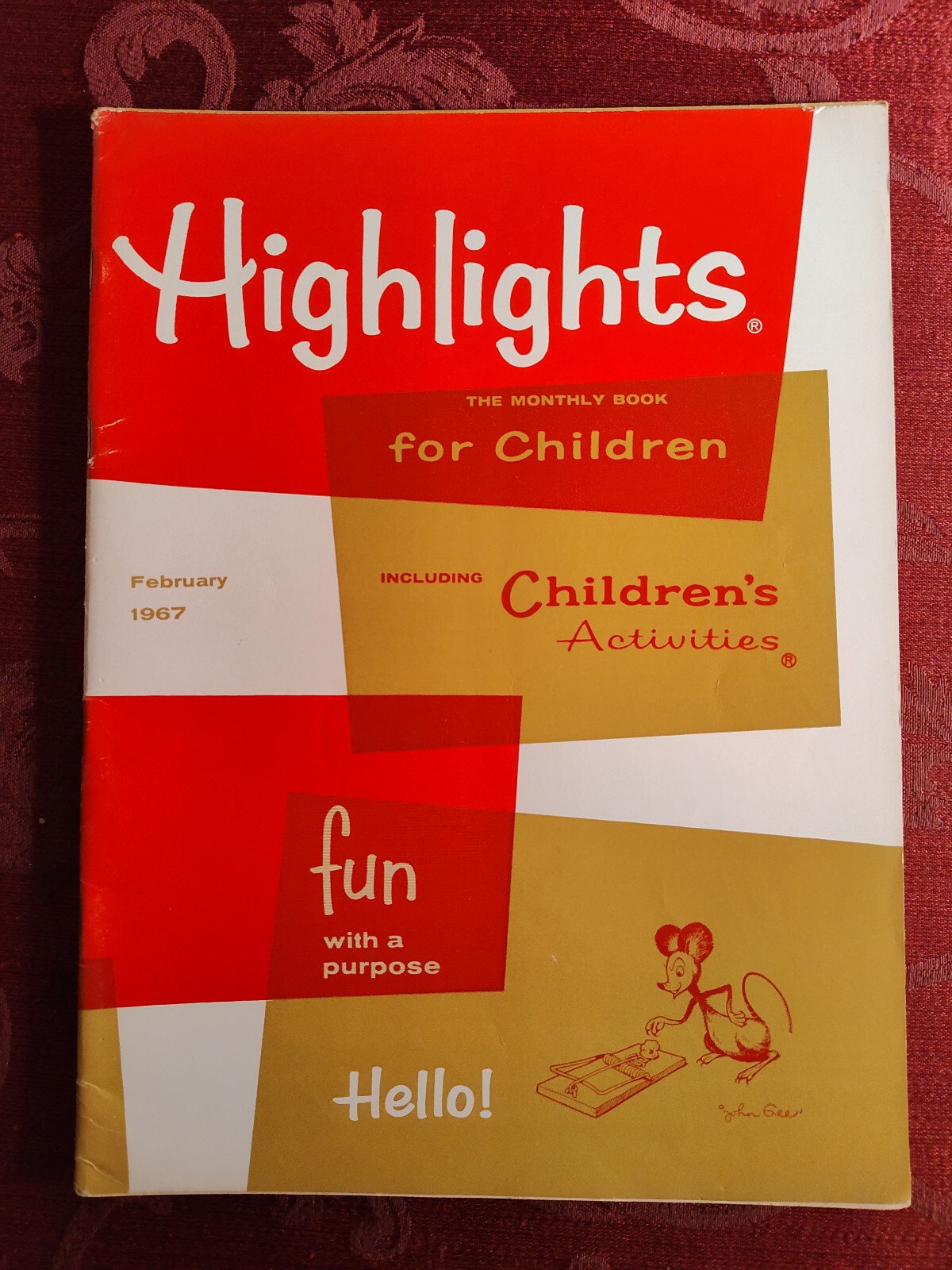 HIGHLIGHTS FOR CHILDREN Magazine February 1967 Activities Stories Puzzles!