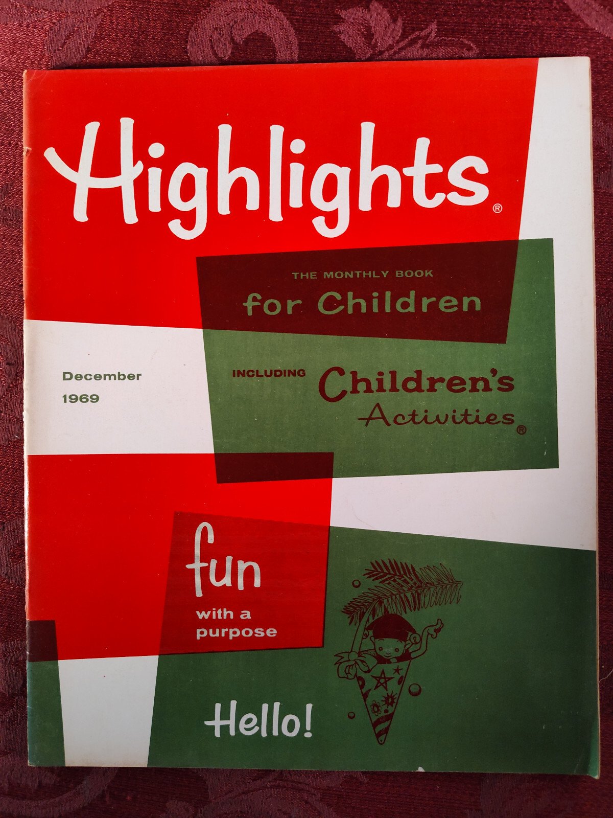 HIGHLIGHTS FOR CHILDREN Magazine December 1969 Activities Stories Puzzles!