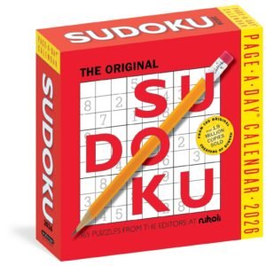 Original Sudoku Page-A-Day® Calendar 2026: 365 Puzzles from the Editors at Ni...