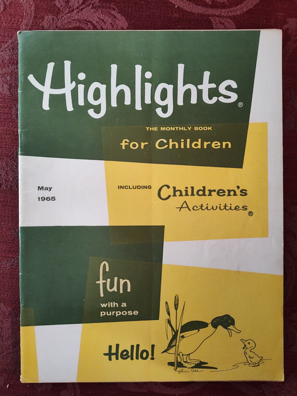 HIGHLIGHTS FOR CHILDREN Magazine May 1965 Activities Stories Puzzles!