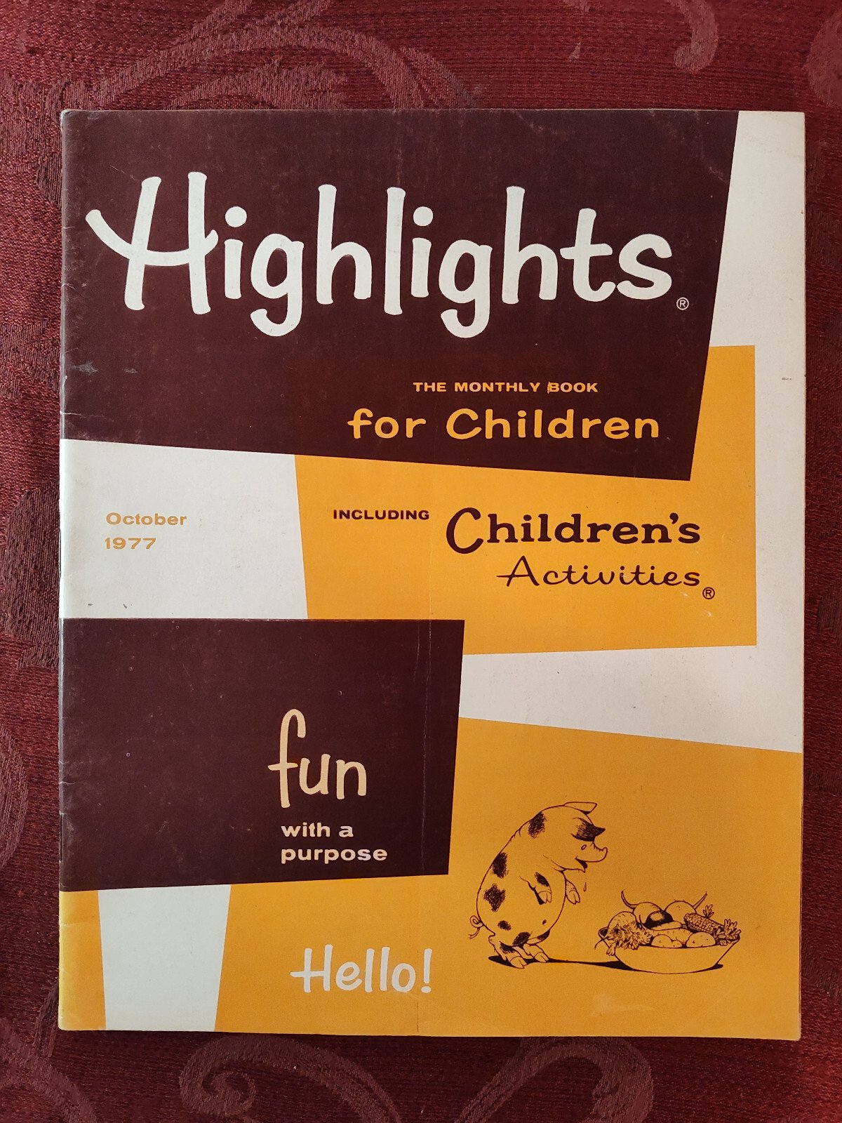Rare HIGHLIGHTS Children’s magazine October 1977 Stories Activities Puzzles!