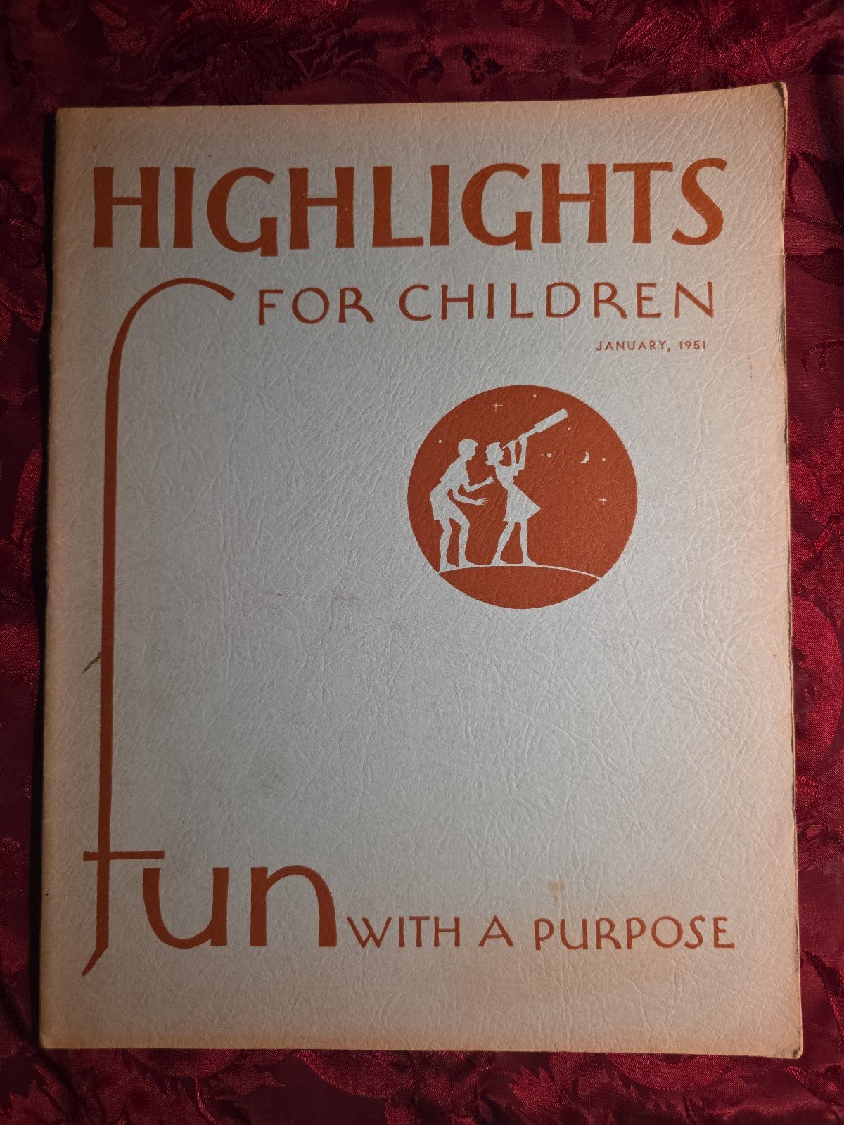 Rare HIGHLIGHTS Children’s Magazine January 1951 Activities Stories Puzzles!