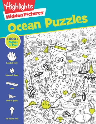 Ocean Puzzles (Highlights Hidden Pictures) – Paperback By Highlights – VERY GOOD