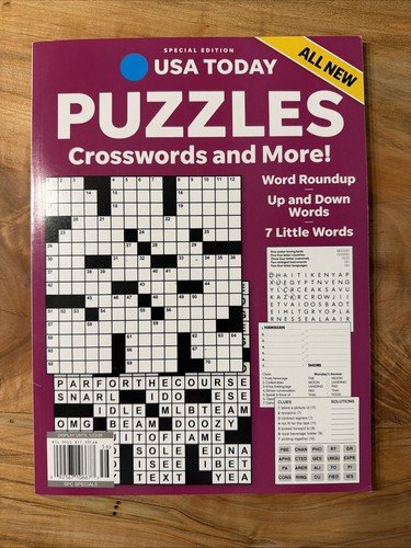 Puzzles: USA TODAY Magazine 2025 ~ CROSSWORDS AND MORE ~ 7 LITTLE WORDS