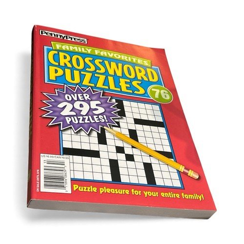 PennyPress Family Favorites Crossword Puzzles #76 • Over 295 Puzzles