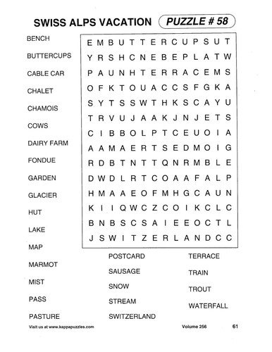 KAPPA Super Saver LARGE PRINT Word Search Puzzle Pack – (Pack of 6) Full Size Bo