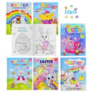 12 Pack Easter Coloring Books for Kids-Easter Day Activity Books for Boys and Gi