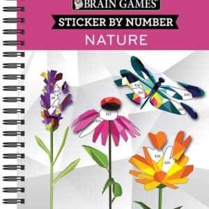 Brain Games - Sticker By Number: Nature (2 Books In 1 - Geometric Stickers)