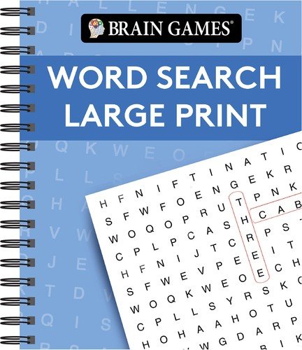 Brain Games – Word Search Large Print (Blue) (Brain Games Large Print)