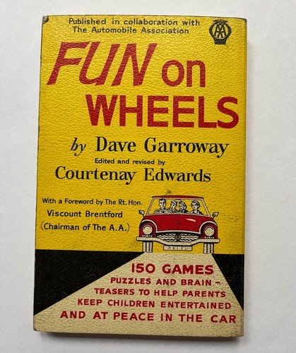 AA Fun on Wheels Book 150 Games Puzzles Brain Teasers 1967 For Car Dave Garroway