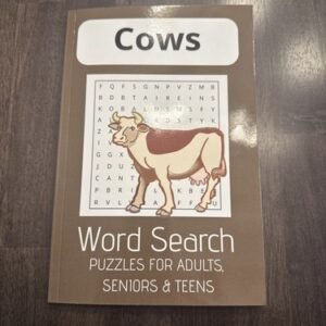 Cows Word Search | Puzzles For Adults, Seniors And Teens