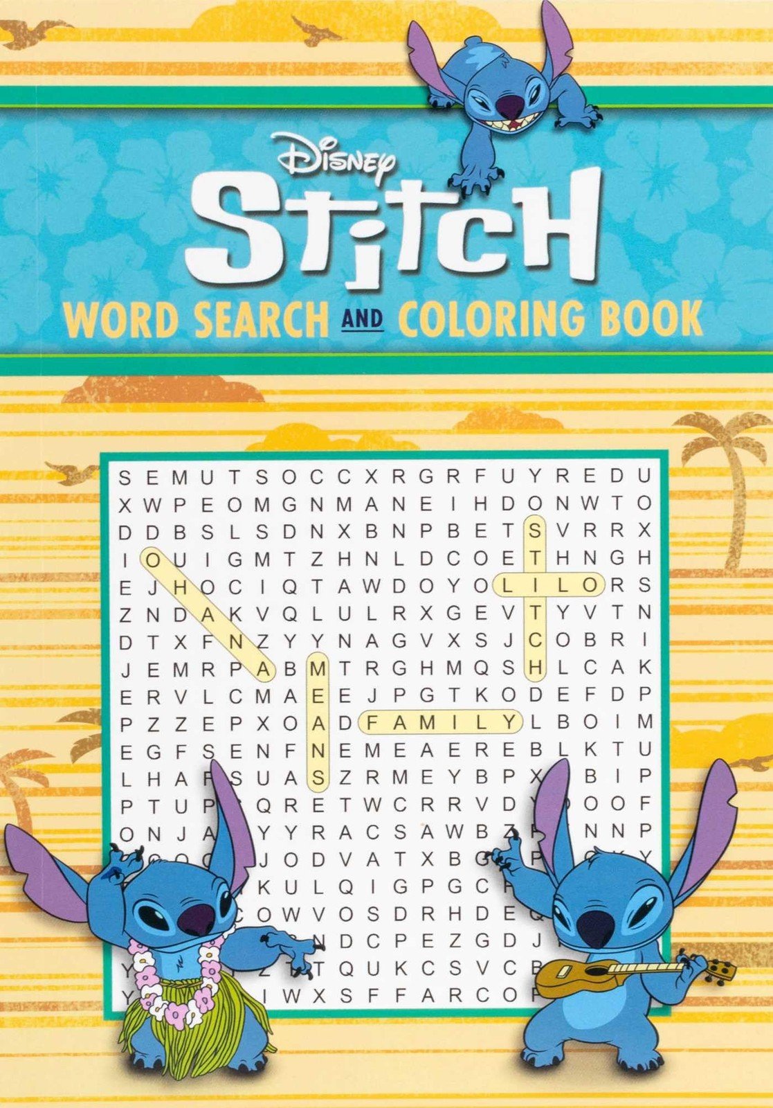 Disney Stitch Word Search and Coloring Book (Coloring & Search)