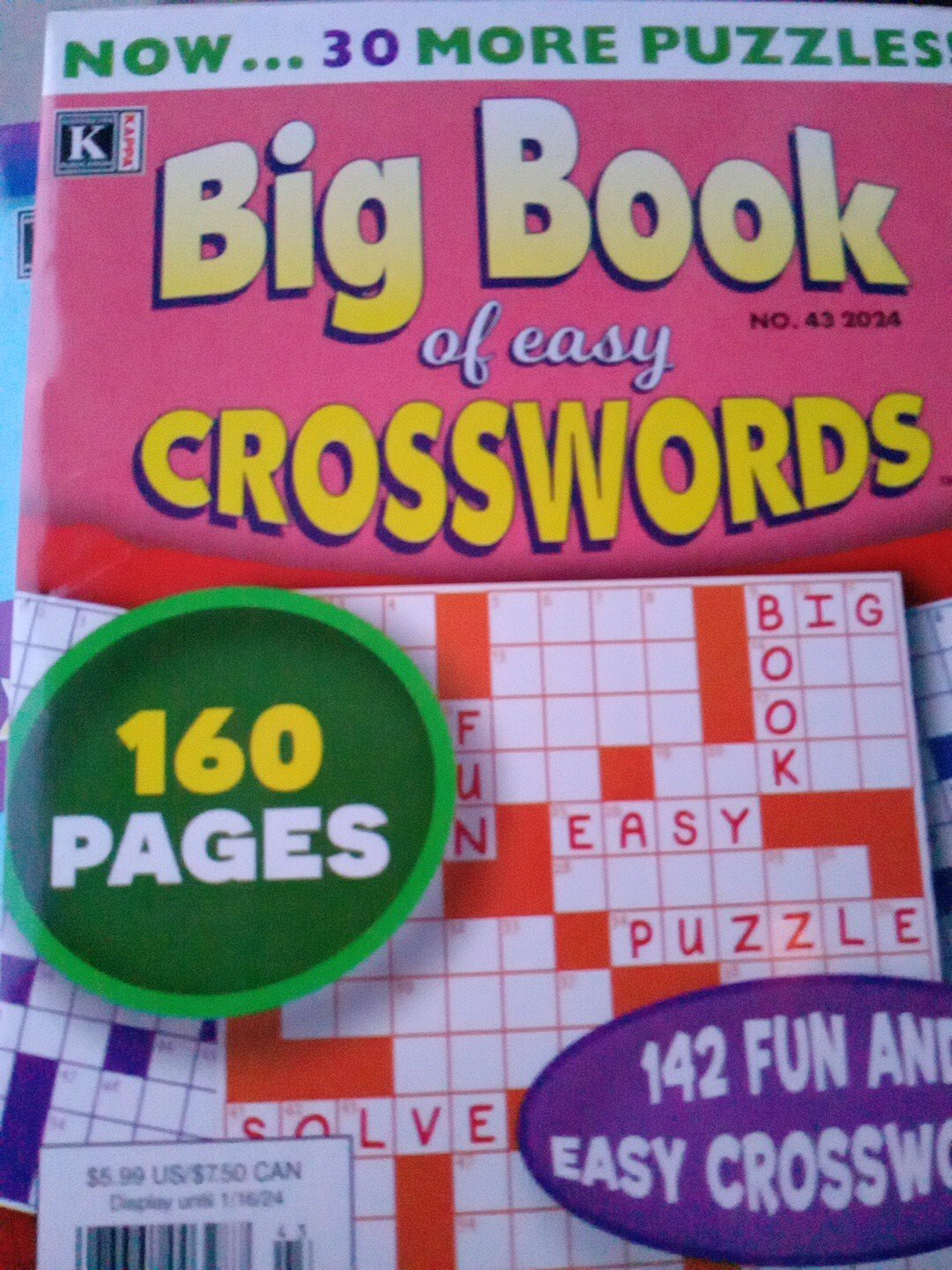 Big Book Of Easy Crosswords No. 43