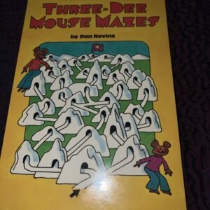 Three Dee Mouse Mazes 1987 Vintage Book Paperback Dan Nevins Brand New Puzzles