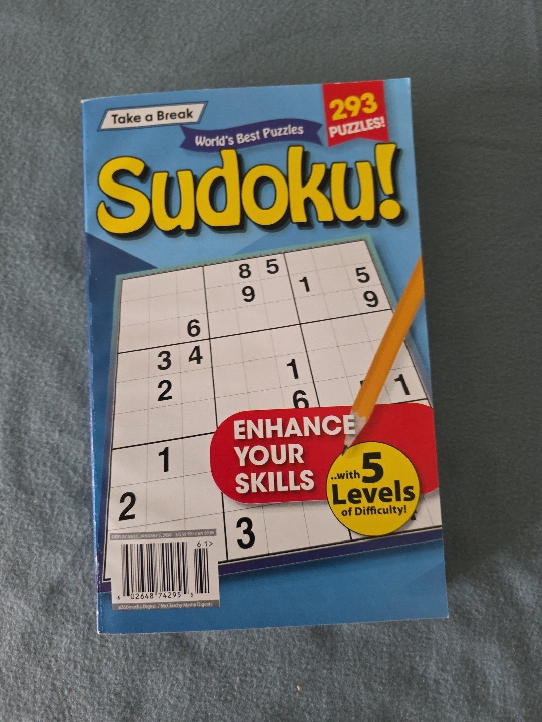 World Best Puzzles Take A Break 2026 Sudoku 293 Large Print Puzzles
