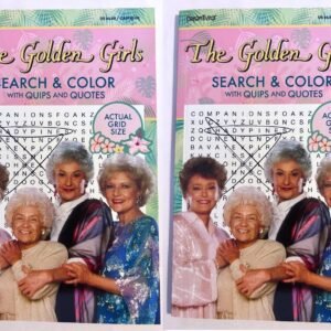 The Golden Girls Word Search and Color Puzzle Books w/ Quips, Quotes 2025 lot 2