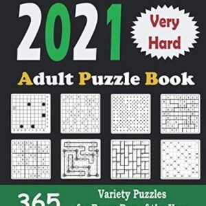 2021 Adult Puzzle Book: 365 Very... by Alzamili, Dr. Khalid Paperback / softback