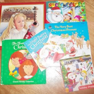 6 kids Books CHRISTMAS Night before, seek, present, color, 12 days, Nutcracker