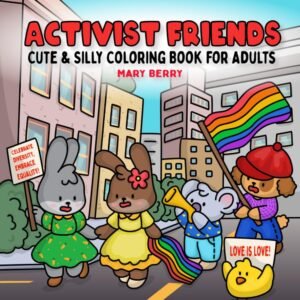 Activist Friends: A cute and silly coloring book for adults and teens (Silly, Fu