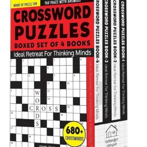 Crossword Puzzles Boxed Set: 4 Books, 680+ Engaging Crossword Puzzles - bund...