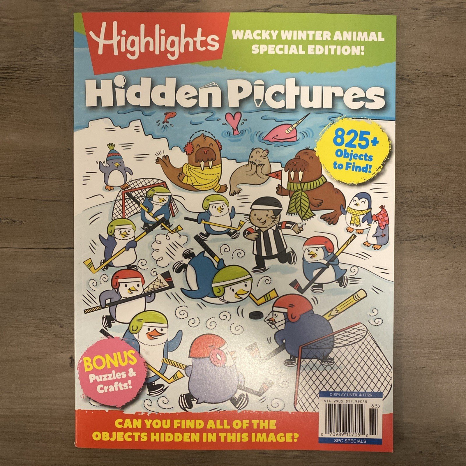 Hidden Pictures: Highlights Magazine 2026 ~ Wacky Winter Animal Edition  Crafts