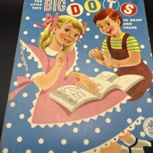 VTG Coloring Book By Merrill Publishing Big Dots For Little Tots 1957 NOS