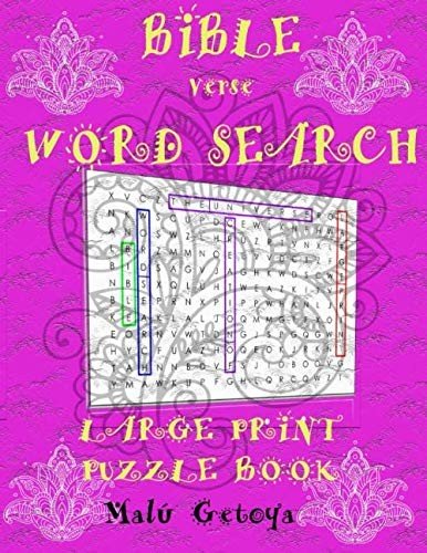 BIBLE Verse Word Search Puzzle Book Large Print for Adults, Inspirational