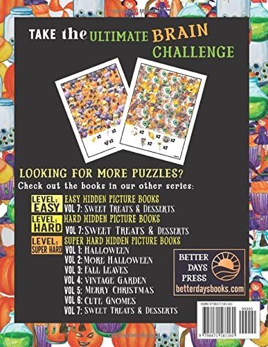 Hidden Objects Super Hard Hidden Picture Book for Adults: Where’s the Missing