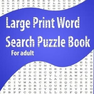 M P A Large Print Word Search Puzzle Book for adult (Paperback)