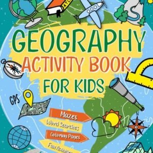 Geography Activity Book For Kids Ages 8-12 Dot To Dot Word Search Mazes Fun