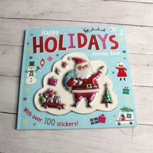 Happy Holidays Activity Book Stickers Christmas Puzzles