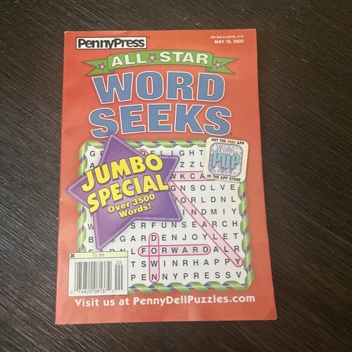 PennyPress – All Star Word Seeks , Jumbo Special  Jan 2022