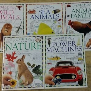 5 CHILDREN'S STICKER PUZZLE BOOKS ** PAPERBACK