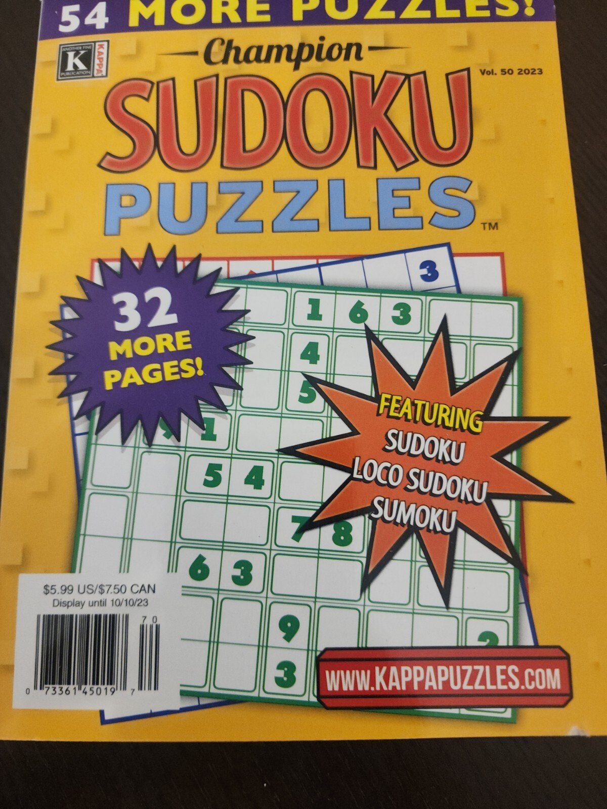 Champion Sudoku Puzzles Vol. 50