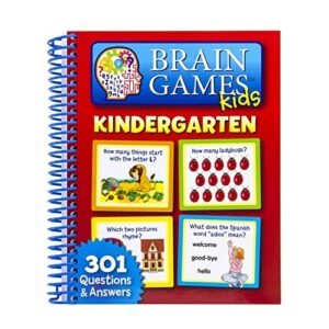 BRAIN GAMES KIDS: KINDERGARTEN 9781450800532 By Editors Of Publications *VG+*