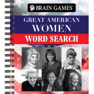 Brain Games - Great American Women Word Search - Spiral-bound - GOOD