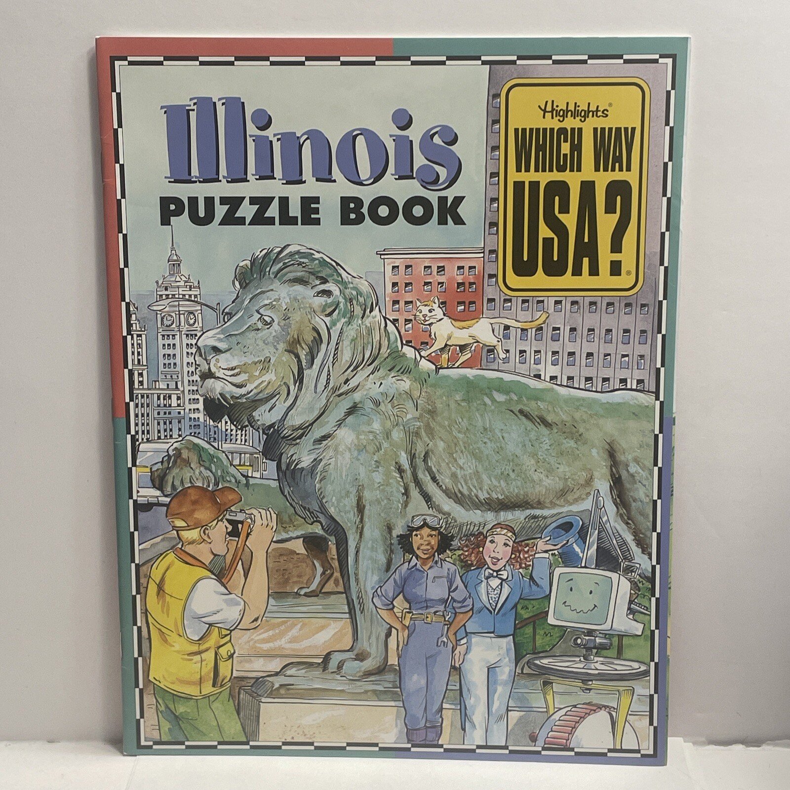 WHICH WAY USA Illinois Puzzle Book Highlights UNUSED