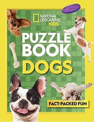 Puzzle Book Dogs: Brain-tickling – Paperback, by National Geographic Kids – Good