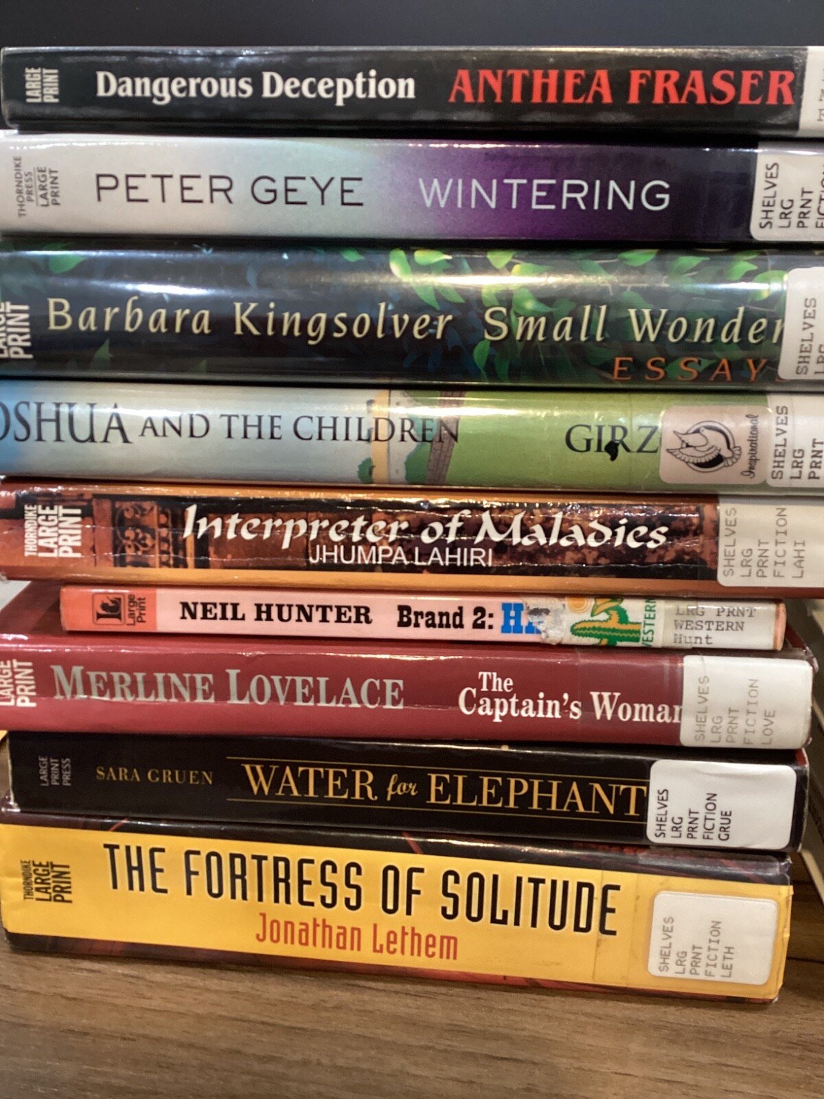 Large Print – Various Authors – You Choose – List F-L (Last Name)