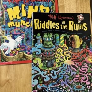 2 ROFF HEIMANN Riddles in the Ruins Book Vtg ROFF HEIMANN Book Vtg Puzzle Books