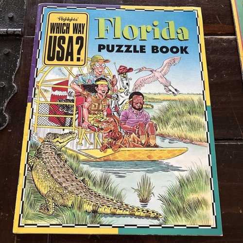Florida | Highlights | Which Way USA? | Puzzle Book and Map | Unused
