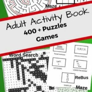 Adult Activity Book 400 + Puzzles Games: Jumbo ... 9781987472974 by Koch, Jerrod